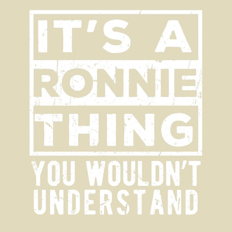 C’est une affaire de Ronnie que tu ne comprendrais pas