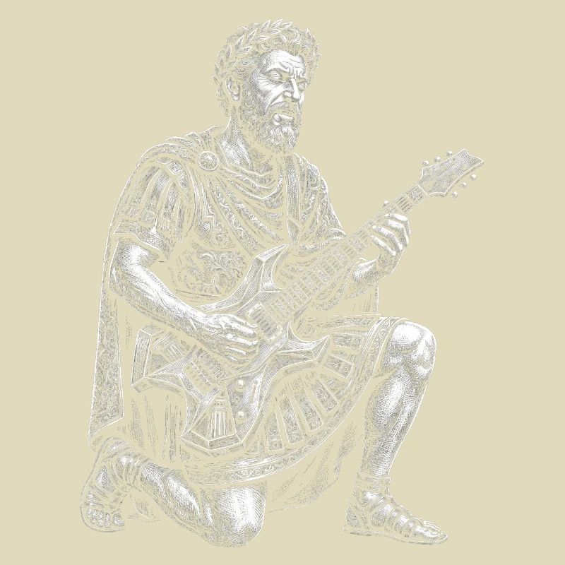 Marcus Aurelius plays guitar