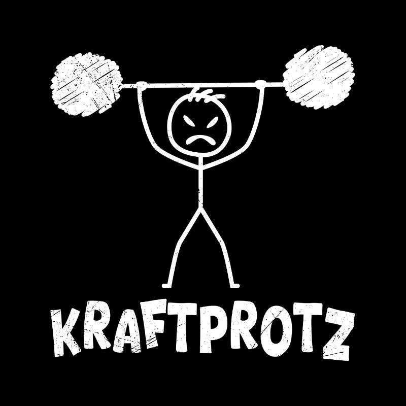 Strichmännchen KRAFTPROTZ Lustiges