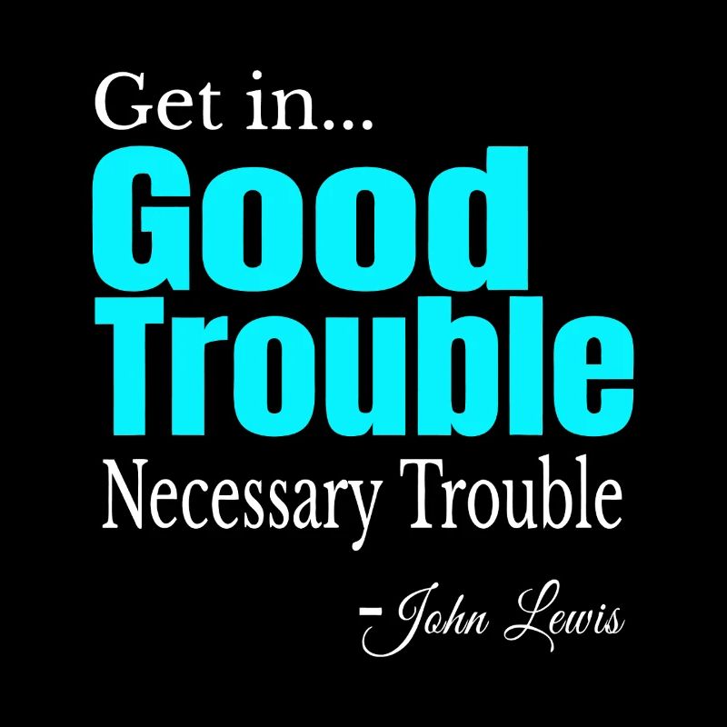 Good Trouble Gradient Quote Tee