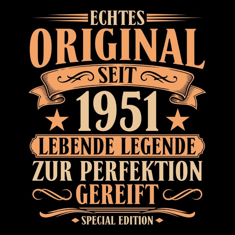 Original seit 1951 – 75. Geburtstag Retro