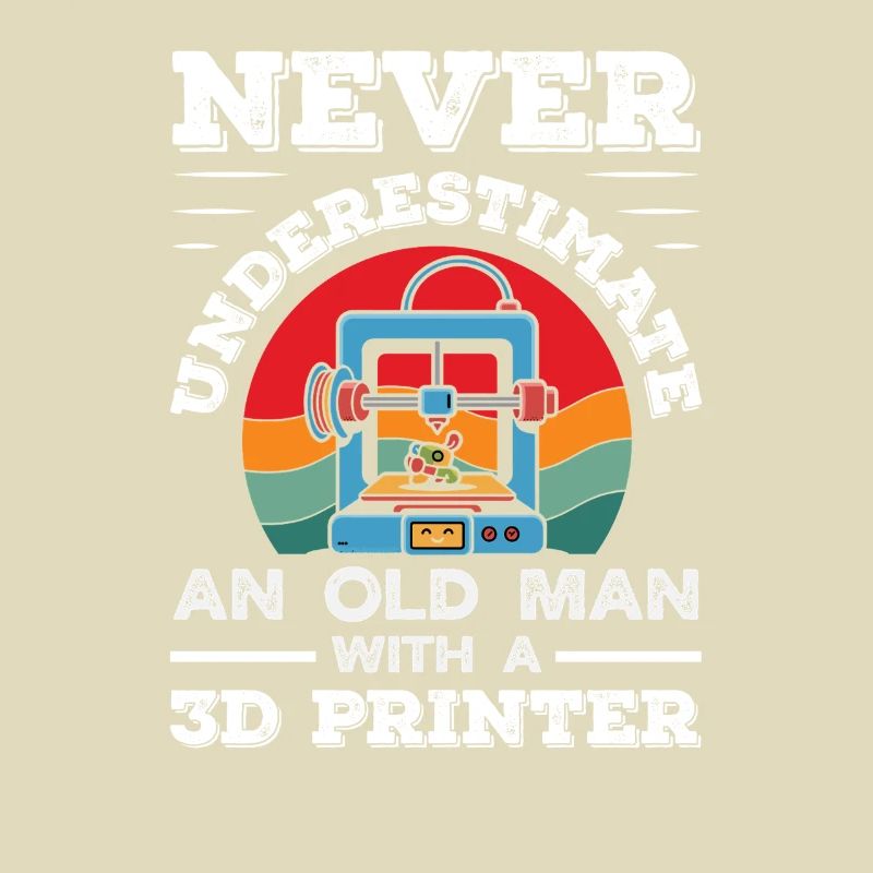 Never underestimate an old man 3D printer