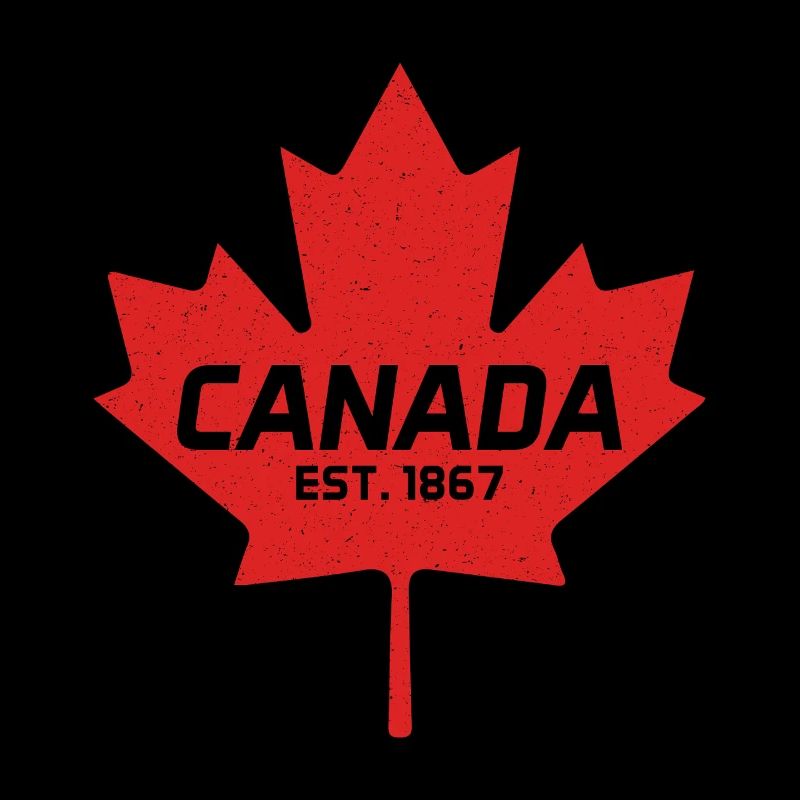 Canada Est 1867 Vintage Canada Maple Leaf