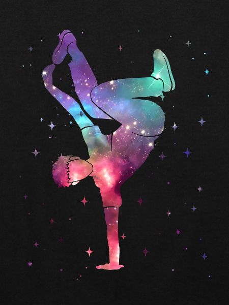 Breakdancing Breakdancer Weltraum Breakdance