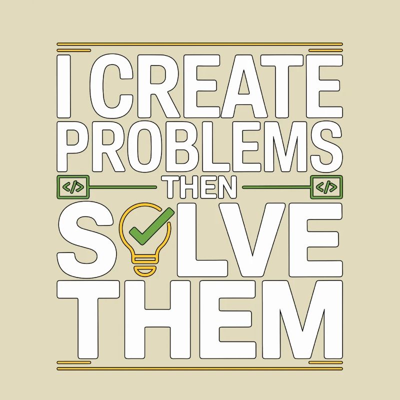 Game Developer I Create Problems Then Game Coder