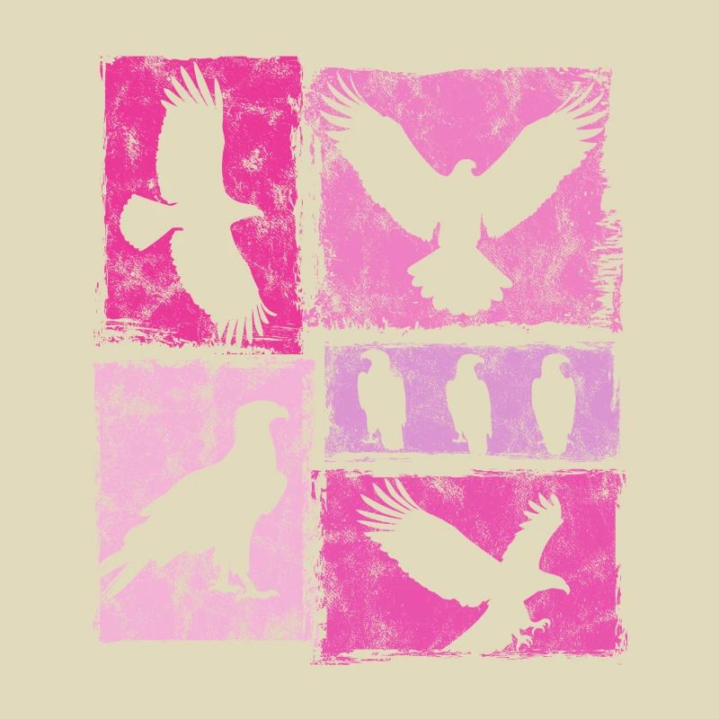 Silhouettes graphiques rétro Eagle