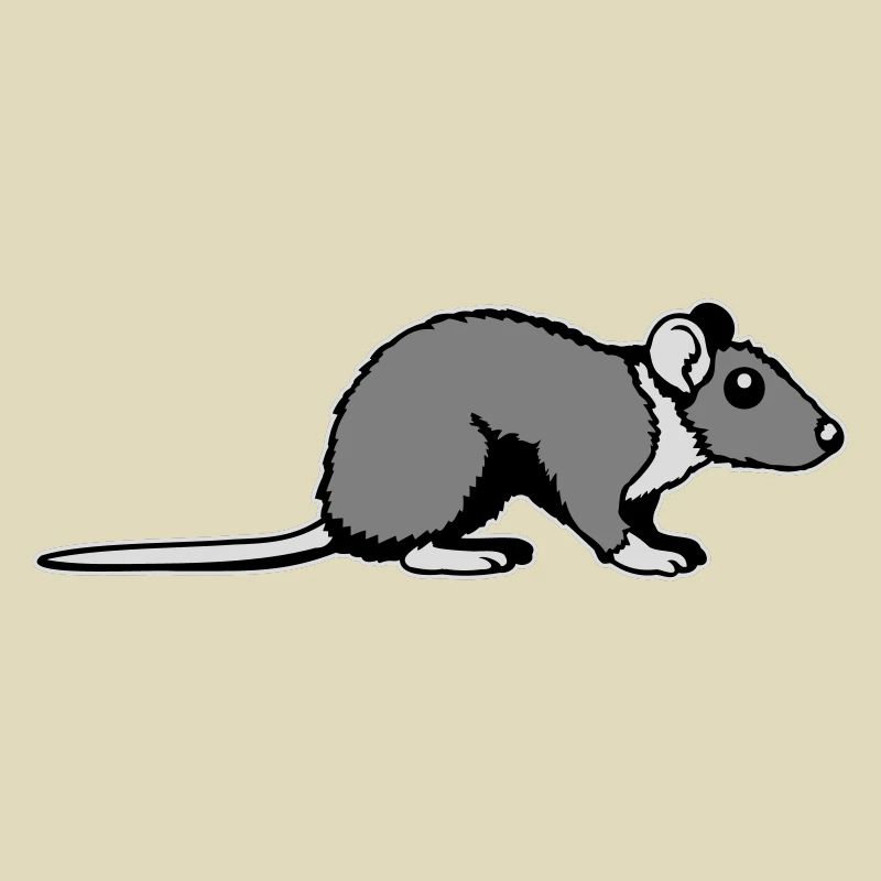 Profil secondaire de rat Mignon, bande dessinée drôle d’animal rongeur