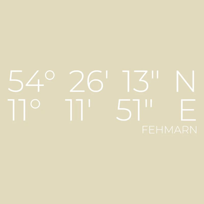 Coordinates Fehmarn
