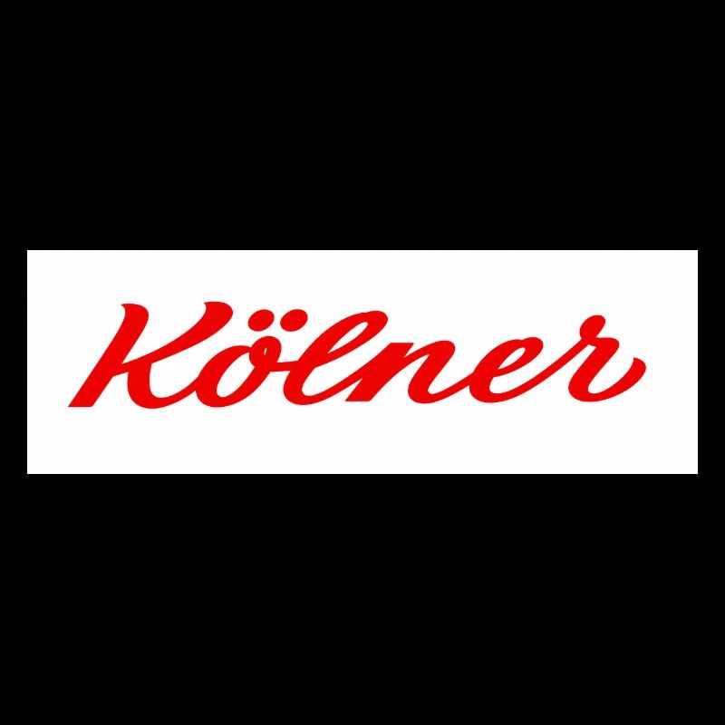 Kölner Roter Script-Logo Print