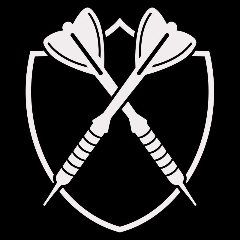 Darts Shield Cross – Precision Symbol