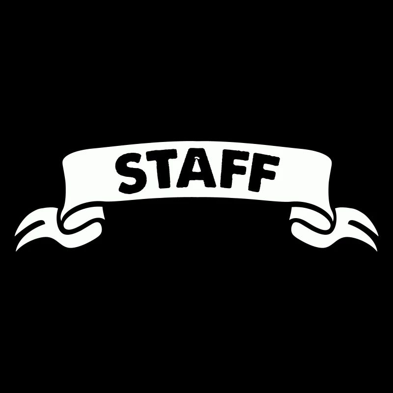 Personalized staff design in black and white