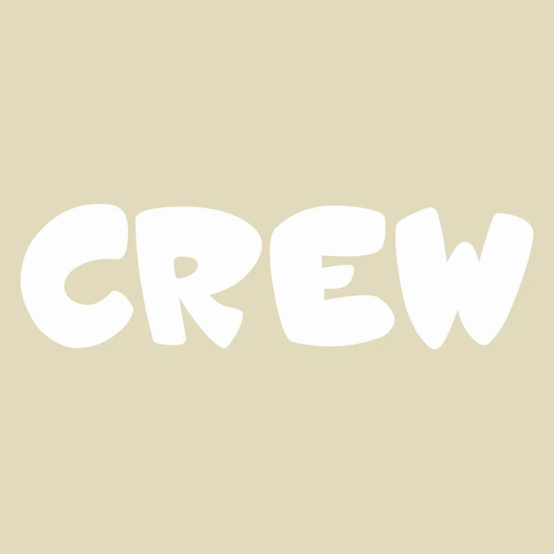 Crew Blasen Typografie