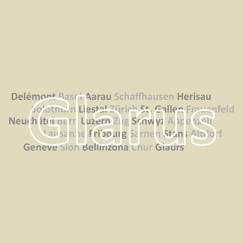 Schweizer Städte Glarus