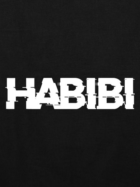 Habibi lettering