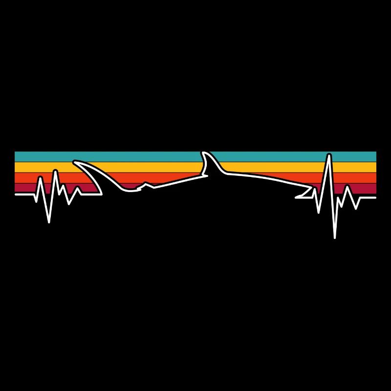Retro Sunset Wolf Pulse