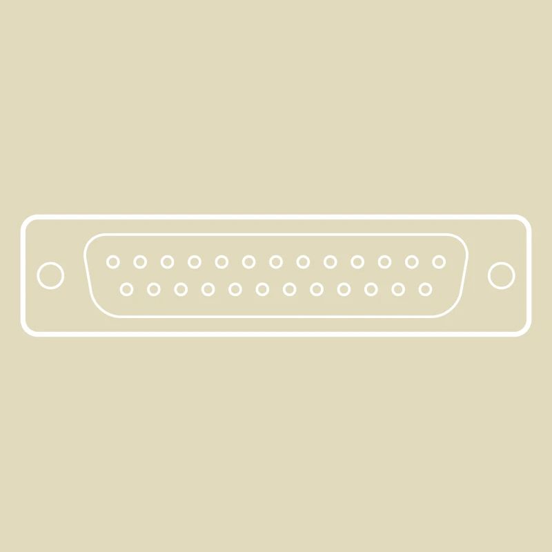 DB 25 Connector Parallel, Drucker