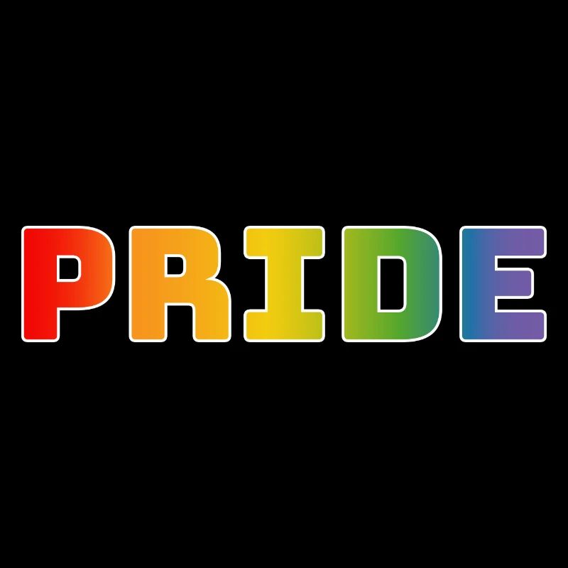 Rainbow pride white