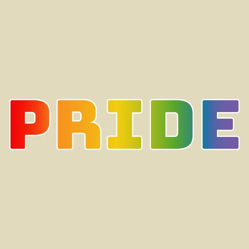 Rainbow pride white