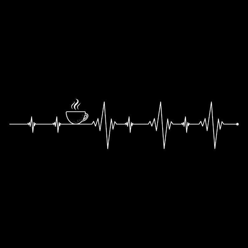 Café Pulse Line Art