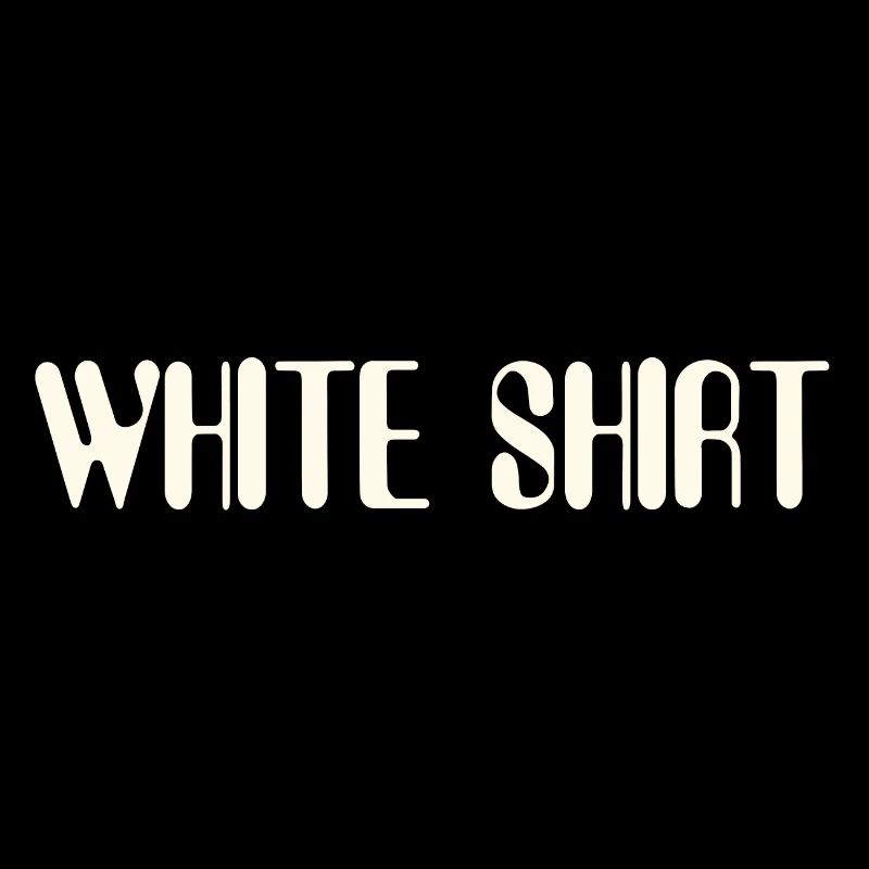 Chemise blanche | Chemise de chanson | Pull à bande