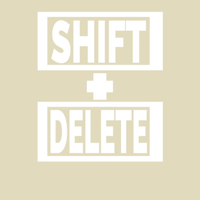style de vie du clavier SHIFT+DELETE