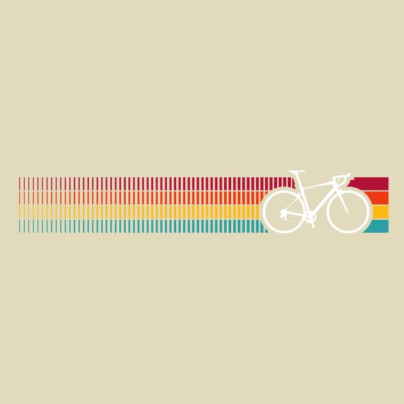 Vibrant Rainbow Bicycle Pattern
