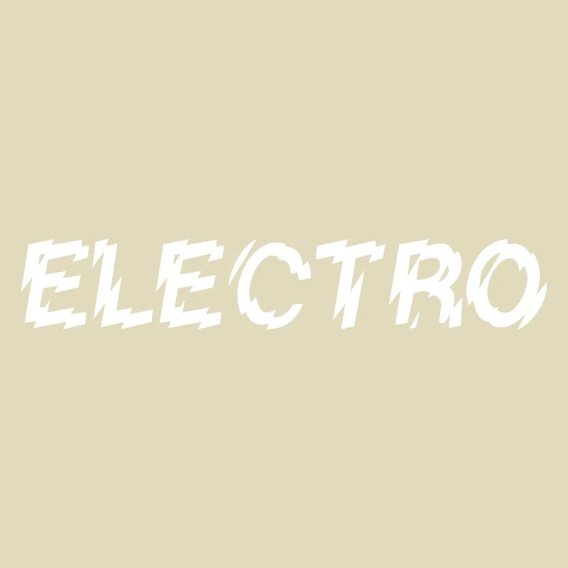 Conception de logo typographique de musique électro