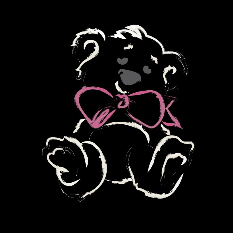 Teddybär Mädchen mit Schleife