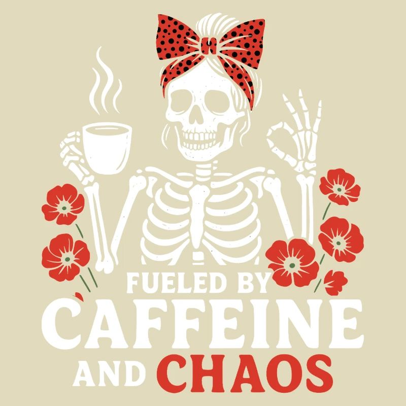 Mutter Koffein Mutter Skelett Kaffee