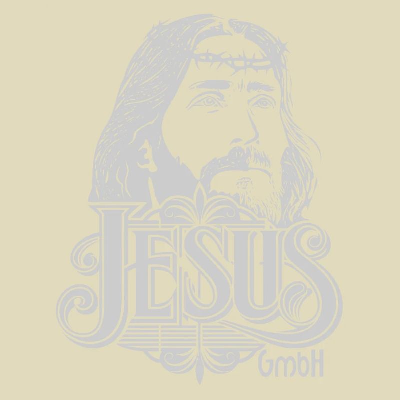 Jesus Kopf hellgrau
