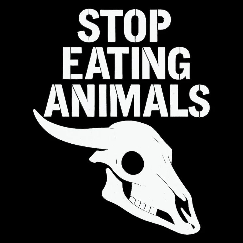 Stop Eating Animals Skull