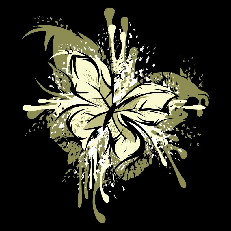 Papillon Abstrait Explosion Couleurs Graphique
