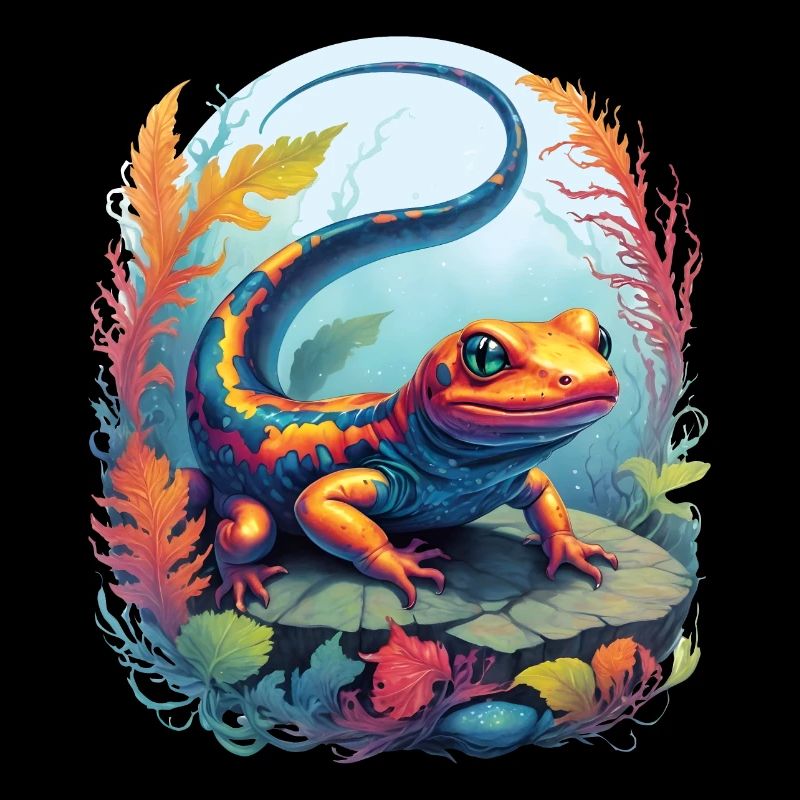 Salamandre Sous L'eau