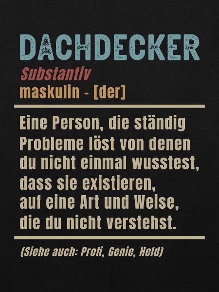 Dachdecker Bedeutung Definition Dachdeckermeister