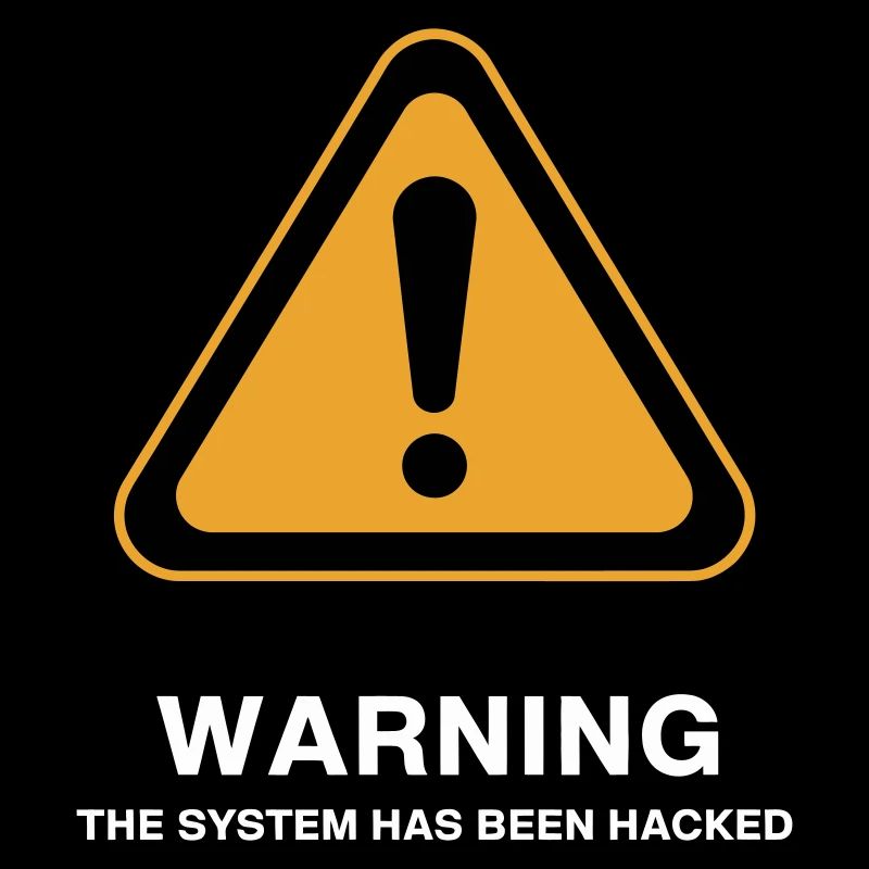 Warnsymbol für gehackte Systeme