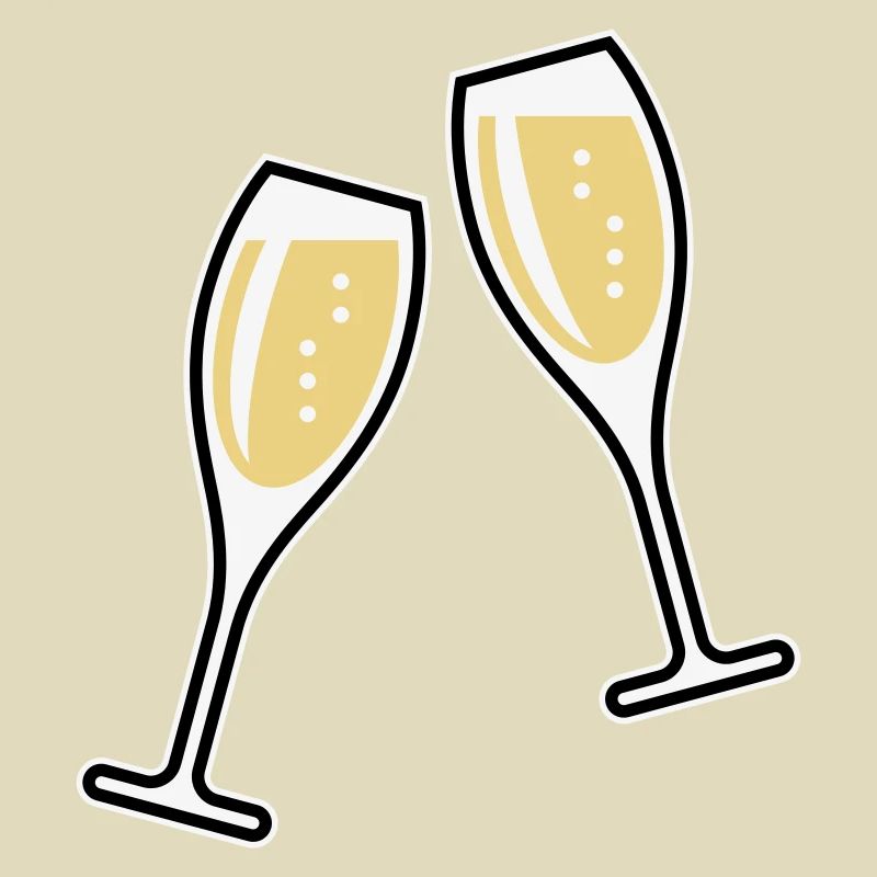 2 Sektgläser (Sekt / Oval / Zu / 3C)