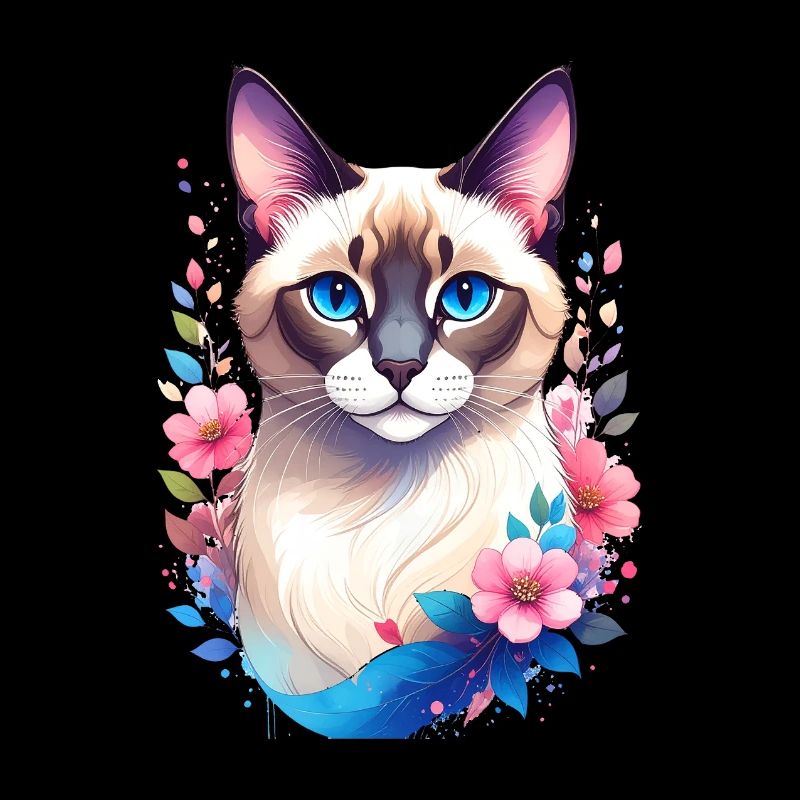 Siamese Cat Portrait