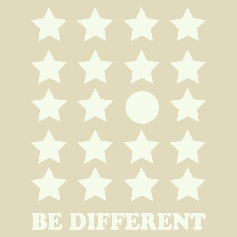 Be Different Star Grid Circle