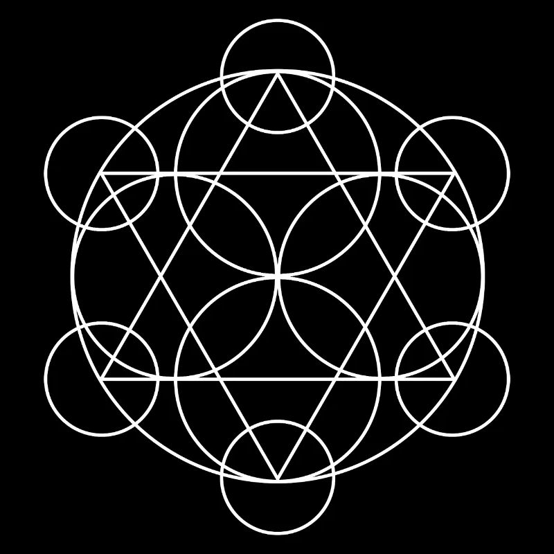 Metatron's Cube Geometric Mandala