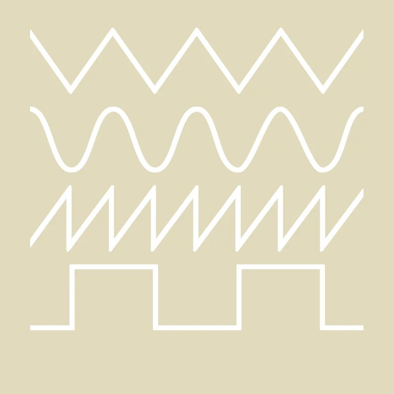 Synthesizer Waveforms (white font) #2