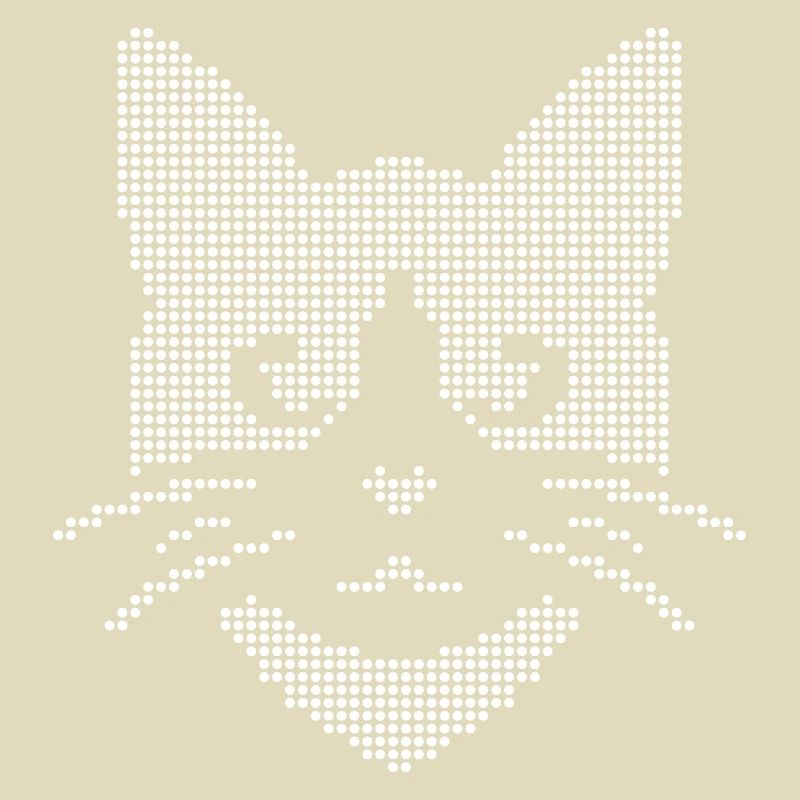 Halbton-Katzengesicht
