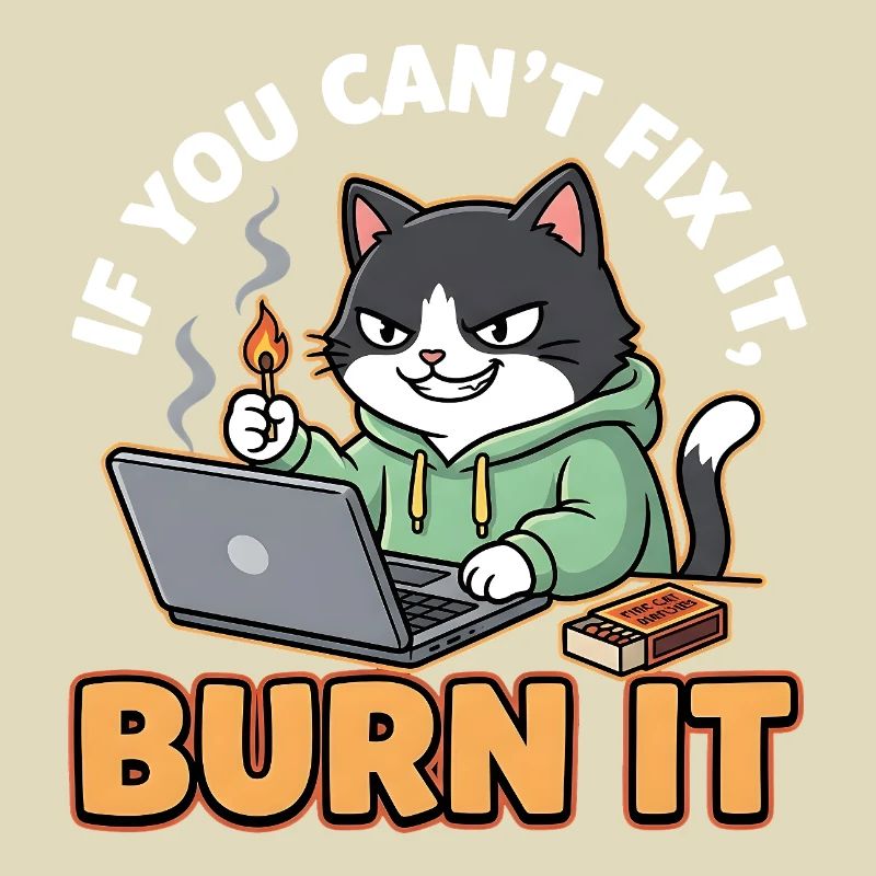 Burn It – Funny Saying for Programmers