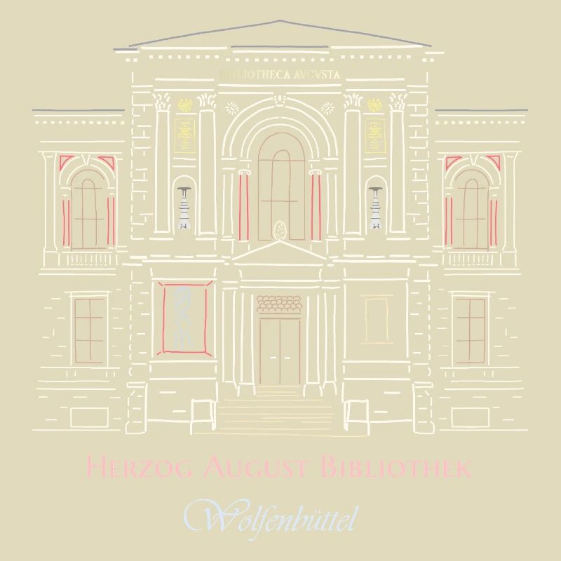 Wolfenbüttel, library hand-drawn