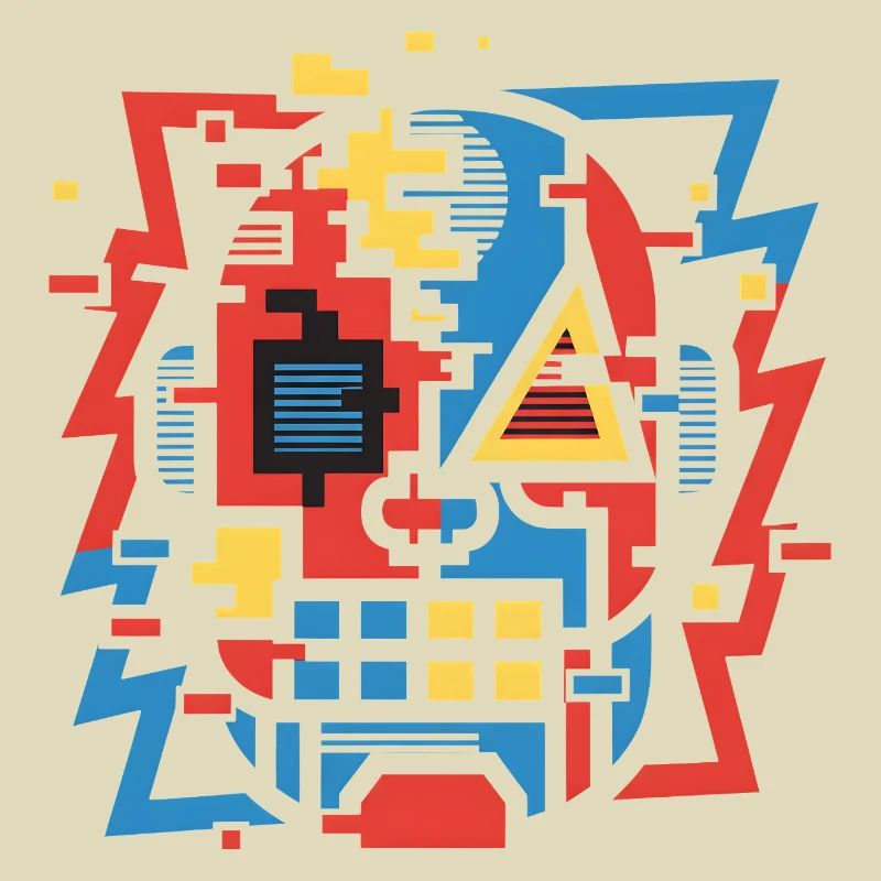 Face de bug abstraite