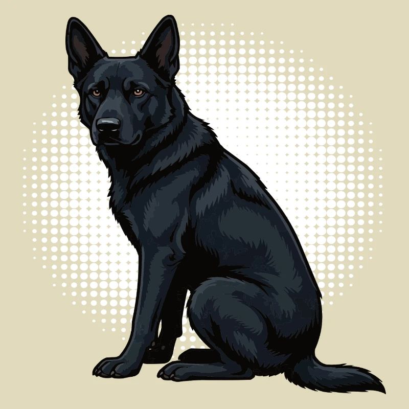 Schwarzer Schäferhund Schäferhundbesitzer 