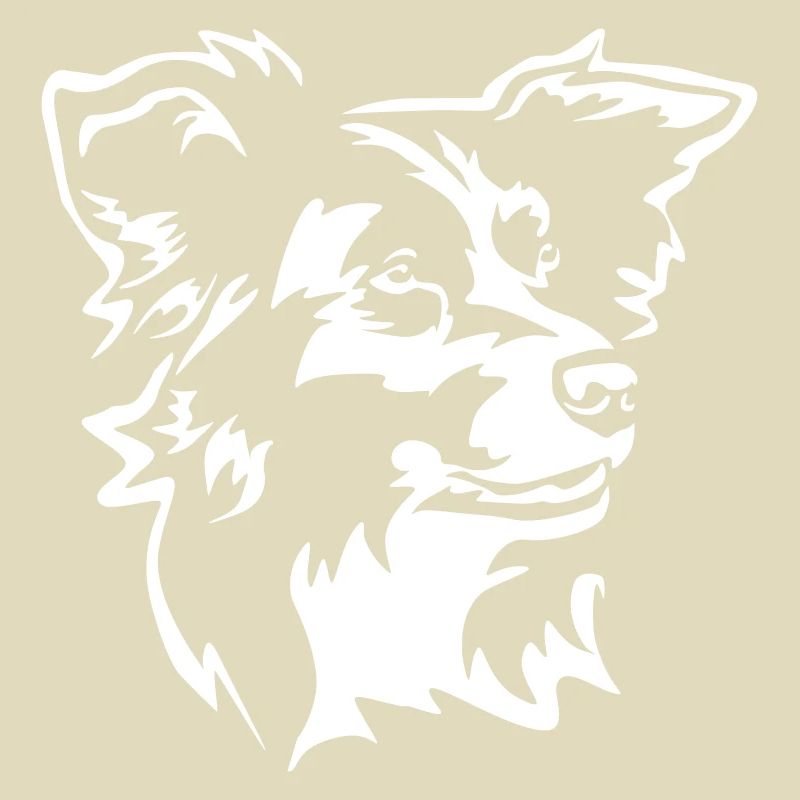Border Collie Kopf "Black Edition"