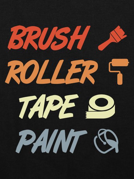 Brush Roller Tape Paint