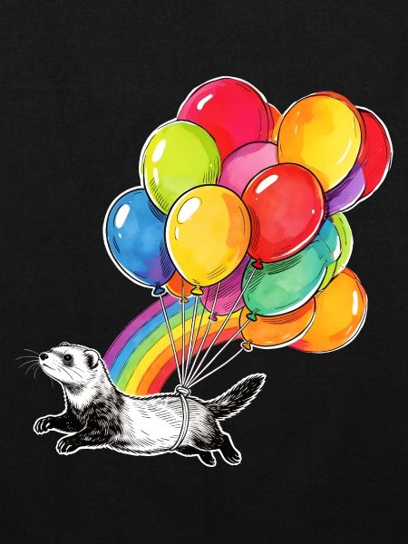 Ballons Furet et arc-en-ciel