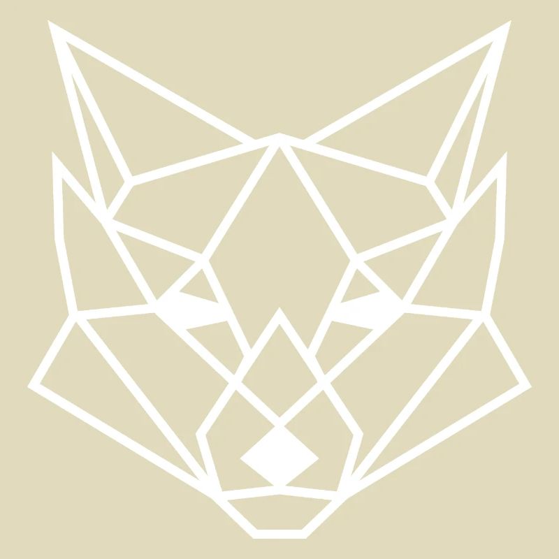 Geometric fox poly gift idea polygon
