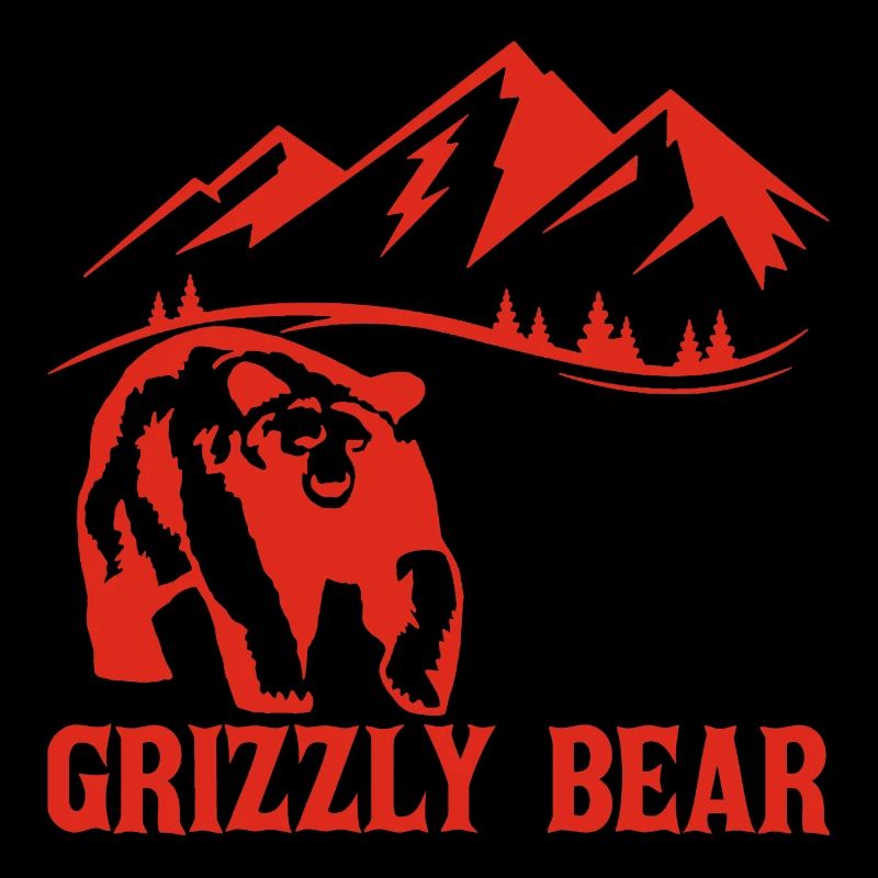 Hiking with a bear (red)